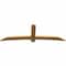 Ekena Millwork Bellingham Rough Sawn Timber Gable Bracket, Western Red Cedar, 96"W x 32"H x 2"D x 6"F, 8/12 Pitch GBW096X32X0206BEL00RWR - alternate 3